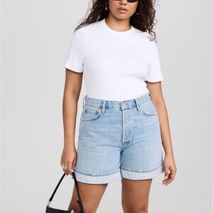 Agolde Dame Shorts High Rise Baggy Cuff